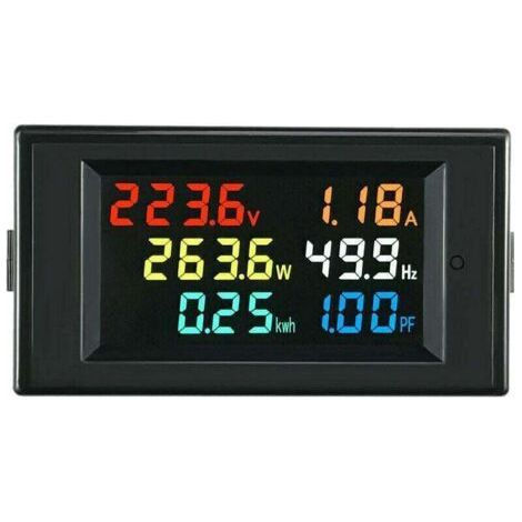 D69-2058 AC affichage numérique tension courant puissance fréquence facteur compteur d'électricité multifonction instrument moniteur (1/5)