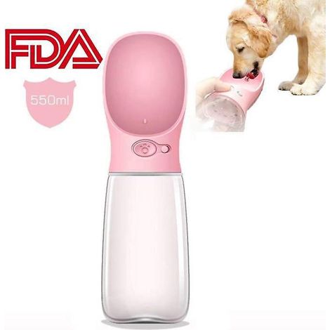550ml Pet Travel Water Dispenser Dog Rsoe Water Bottle Portable Pet Water Cup (1/4)