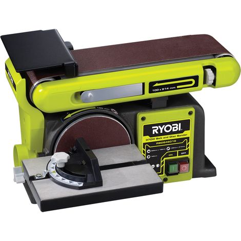 Ryobi RBDS4601G Bandschleifer 100 x 914 mm, Scheibe 150 mm, 375 W, 492 U/min