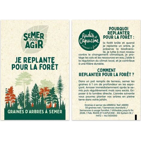 Sachet Semer pour agir - Je replante pour la forêt