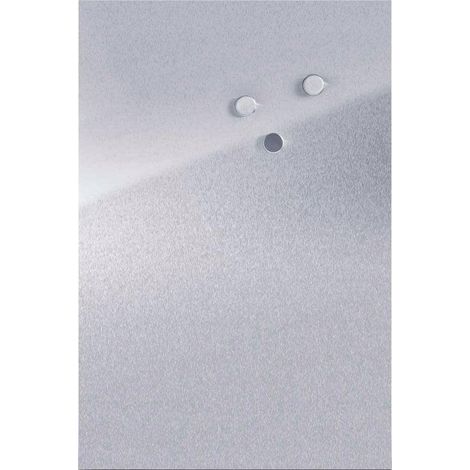 Zeller Pizarra Magnética Plata en Acero Inoxidable