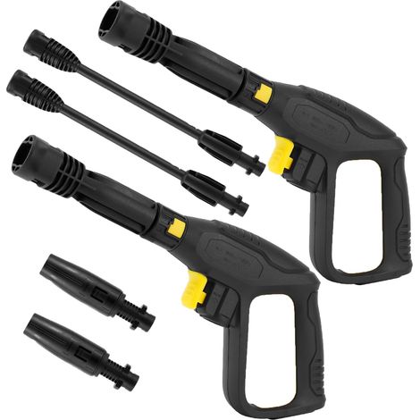 Paquete de 2 pistolas de pulverización de alta presión de repuesto con lanzas de extensión para hidrolimpiadoras Kärcher K2–K7