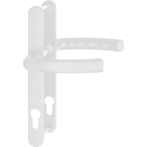 Drückergarnitur LIÈGE - auf Schmalschild 24 mm, 67 - 72, weiß