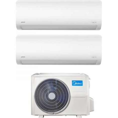 Midea Dual Split Inverter Klimagerät XTREME 9+18 Serie mit M3OD-27HFN8-Q R-32 Wi-Fi Integrated 9000+18000 - Neu