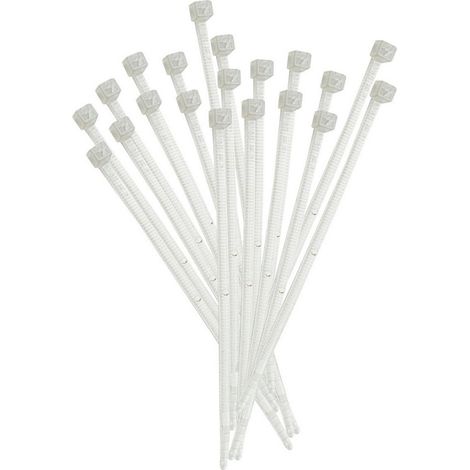 cf 100 pz di fascette per cablaggio in nylon trasparente 4,5x290 mm fascetta (1/2)