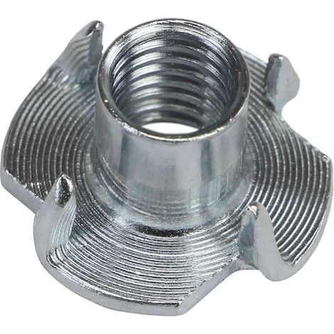 BB Sport Einschraubmuttern aus verzinktem Stahl, T-Muttern M 8 x 12 mm, passend für Klettergriffe verschiedener Chargen, Menge: 20 Stück (1/5)