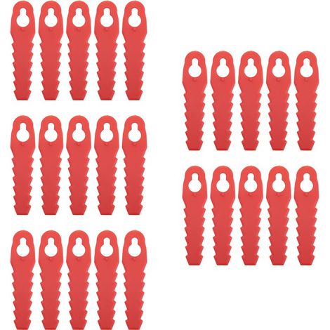 Lot de 25 lames de rechange en plastique pour tondeuse à gazon, compatibles avec les accessoires de coupe-bordures à dents de scie L85 (1/5)