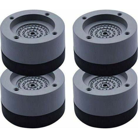 4Pcs Patins Anti Vibration Tampon Anti-vibration Lave Linge Universel Pieds Stabilisateur Piédestal pour Lave-Linge Réfrigérateur,de (1/4)