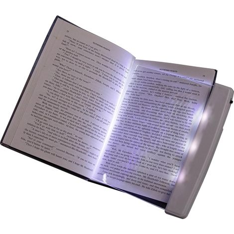 Lampe de Lecture LED, Book Light, Taille réduite, Protection des Yeux, Portable, Blanc (1/5)
