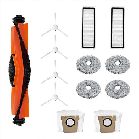 13 accessoires pour balayeuse X20+/X10+ : brosse principale, filtre et sacs à poussière. (1/5)
