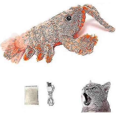Jouet électrique amusant pour chats et chiens : homard en forme de homard avec simulation de charge USB (1/5)