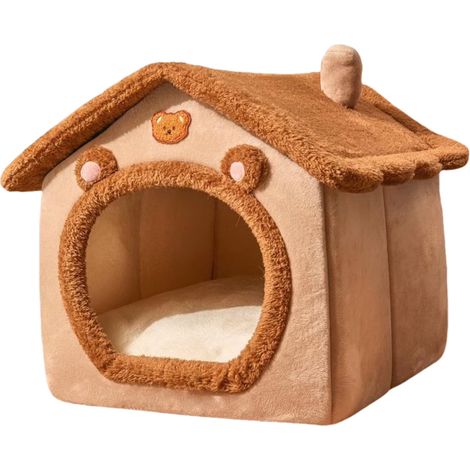 Casa Para Perros - Refugio Plegable Interior Con Cojín - Para Gatos Y Perros Pequeños Medianos O Grandes - 1 Unidad (1/5)