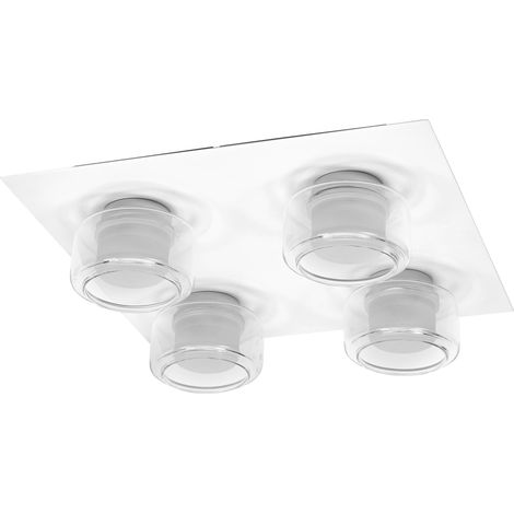 OSRAM Applique et plafonnier LED ORBIS Flame blanc 22W, 1400lm, 3000/4000K, temp. réglable par interr. mural (blanc froid+chaud), protection IP44 contre les corps étrangers et les projections d’eau (1/4)