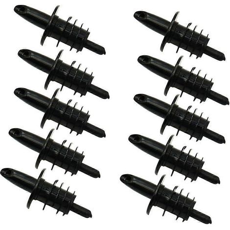 Lot de 10 becs verseurs anti-fuites pour bouteilles d'alcool, compatibles lave-vaisselle. (1/4)