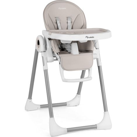Chaise haute bébé multifonctionnelle – Réglage de la hauteur – Tablette amovible – Dossier inclinable 5 positions – Pour enfants de 6 à 36 mois