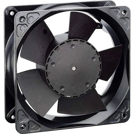 [NEUWERTIG] B-Ware Ebm Papst Axiallüfter Ventilator 4114 Nh5 Schwarz Kunststoff 24 V 390 M3h 119 Mm