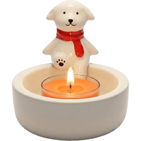 Porte-Bougies Support de Bougeoir Mignon en Céramique Décoration Porte-bougie Chauffe-plat Animaux de Dessin Animé Pour Salle De Bain Cuisine Appartement Fête Banquets Étagères (1/5)