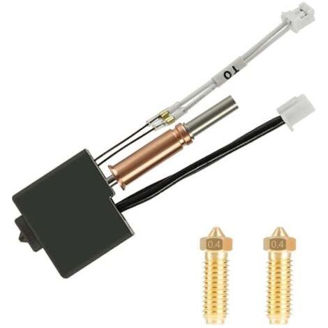 Anycubic Kobra 3 3D Printer Printhead Kit, including assembled heater block and 2pcs 0.4mm brass nozzles, for Kobra 3 and Kobra 3 Combo. (1/4)