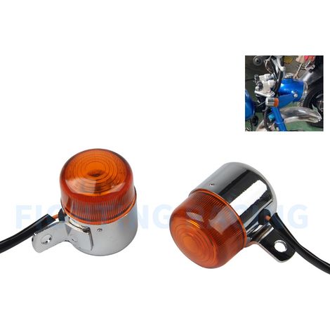 Universal retro miniature metal turn signal/signal light for mini bike/cruiser/monkey Harley-Davidson cruiser, modified model