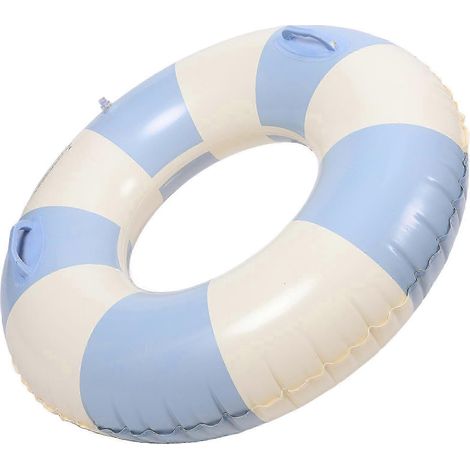 Bouée gonflable en PVC avec poignée, 122 cm (48 pouces), bleue, pour adultes, pour piscines, fêtes aquatiques estivales.-AquaForge (1/5)
