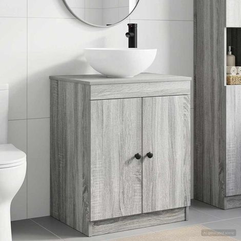 Beyamis Ensemble de meubles de salle de bain gris (1/5)