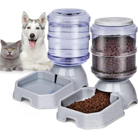 Filiyano-Distributeur automatique de nourriture et d'eau pour chiens et chats, sans BPA, remplissage par gravité, nettoyage facile, alimentation (1/5)