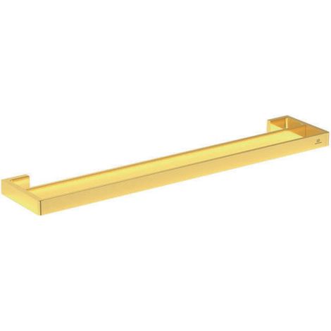 Barra de toalla CONCA doble, cuadrada, 600 mm dorado cepillado IDEAL STANDARD (1/3)