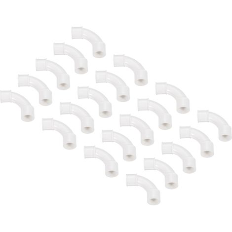 Lot De 20 Coude De Raccord De Conduit PVC 20mm (1/5)
