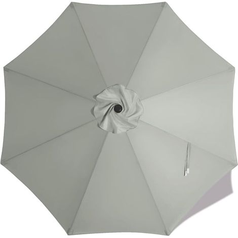 Toile de parasol de rechange 2,7m 8 baleines pour parasol de table extérieur Topaze (1/3)