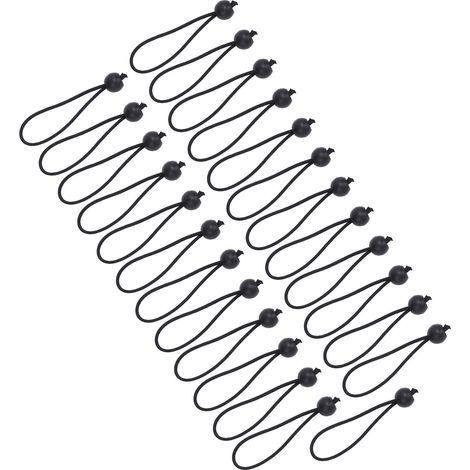 25 pièces boules élastiques 15cm 3.5mm corde élastique Bungie cordon pour Camping tente stockage bâche auvent arrimage (1/5)