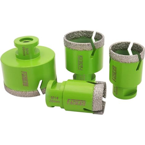 Diamant Fliesenbohrer Set 4tlg. 35-68mm M14 für Granit, Marmor, Feinsteinzeug (1/5)