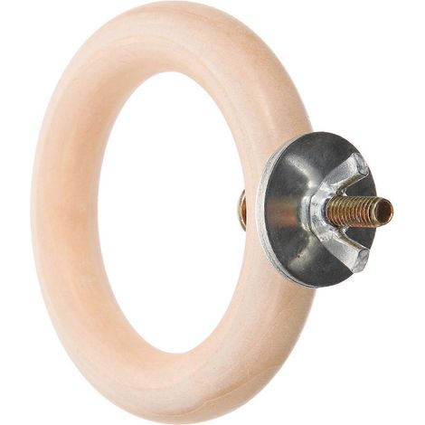 Perchoir en bois naturel pour perroquet, utilisable debout et au repos. (1/5)