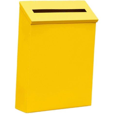 Boîte aux lettres murale grande capacité en métal pour l'extérieur 264 x 72 x 240 mm (866 x 236 x 1142 po) jaune (SZTCLV) (1/5)