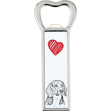 Beagle - un apribottiglie con un cane, un apri-frigo personalizzato, un regalo unico per uomo firmato Art-Dog (1/5)
