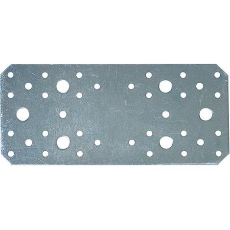 PIASTRA PER TRAVI DIRITTA 200X90MM ZINCATA BIANCO