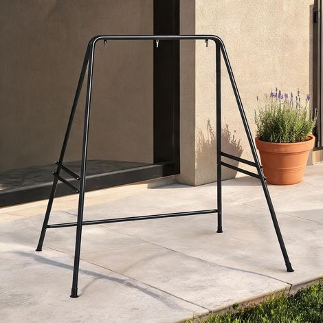 Hamac negro en acero 178 x 143 x 180 cm (1/5)