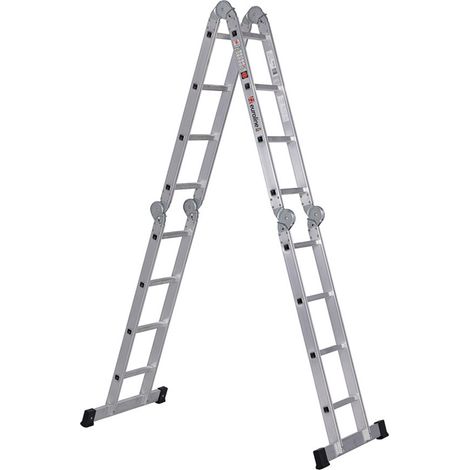 Euroline Premium 304 Klappleiter 4x4 Sprossen