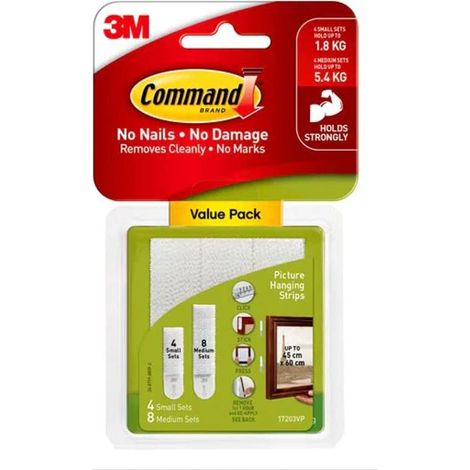 Command 3M - Tiras adhesivas para colgar fotos - color blanco (1/5)
