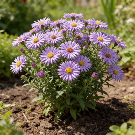 Aster amellus Rudolf Goethe 20cm Godet 9cm - Aster (1/4)