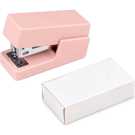 Petite agrafeuse pour bureau et école, mini agrafeuse manuelle, agrafeuse de bureau portable, agrafeuse pour étudiants, agrafeuse avec agrafes (1/5)