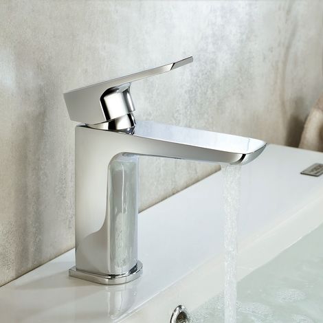 Astra Modern Cloakroom Chrome Basin Mono Mixer Tap & Waste (1/5)