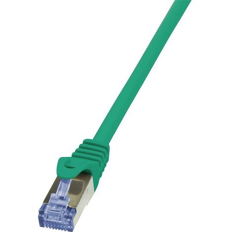Cable de conexión LogiLink CQ3035S Cat.6A S/FTP de 1 m, color verde