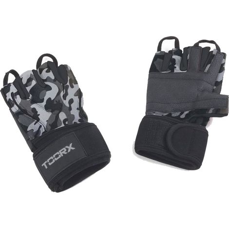 Guanti palestra prof. - Neoprene / Lycra / Pelle scamosciata - Camouflage M - Camouflage
