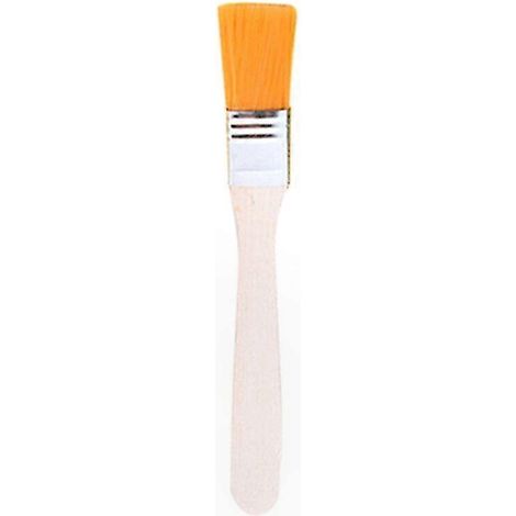 Pinselset, 5-teilig, Holzgriffe, flache Nylonborsten für Ölmalerei, Wanddekoration und DIY-Aquarellprojekte (1/5)