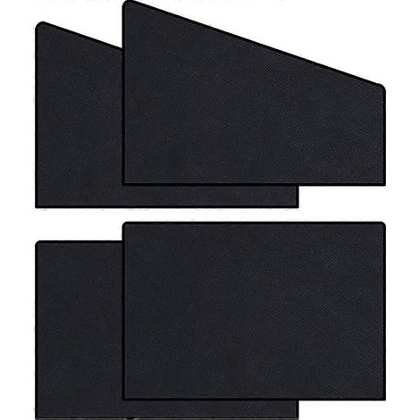 Set Auto-Sonnenschutz für Front- und Heckscheibe, Autofenstervorhang für Kinder und Haustiere-M-Black (1/3)