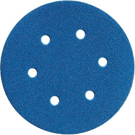 NORTON 32401 DISCS NORZON H875 BLUE P80 mit 150 mm Durchmesser LOCH 9 PIECES 100