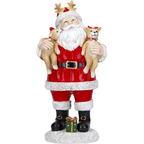 Babbo Natale con i cani 14,7x11,3x32 / Merry Moments