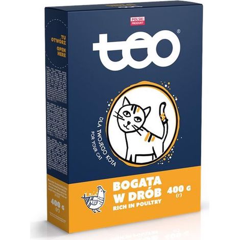 Cibo secco per gatti TEO ricco di pollame 400 g