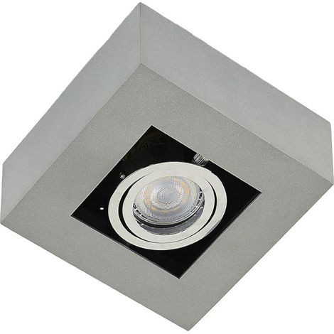Spotlight "VINCE" aus aluminium / grå / zink für hall von Arcchio