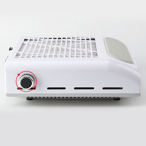 Aspirateur à poussière d'ongles 80 W haute puissance, forte aspiration, vitesse réglable, blanc (1/5)